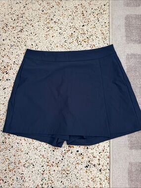 SPANX Navy Performance Skort with Built-In Shorts